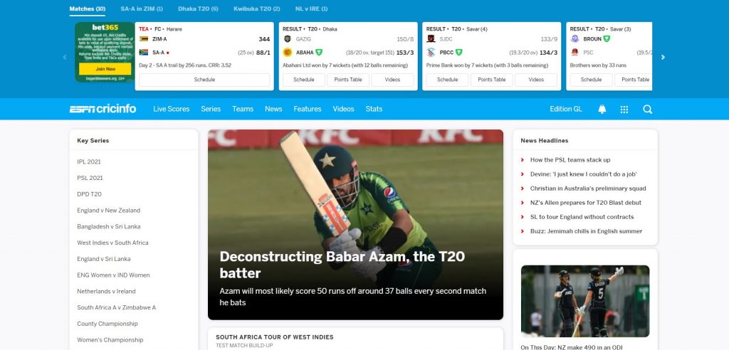 ESPN Cricinfo